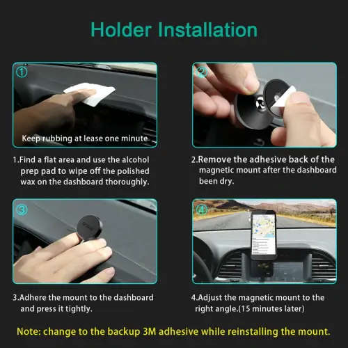Mini Magnetic Rotatable Cellphone holder + GIFT