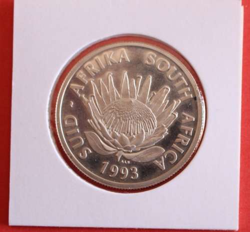 1993 Proof "BANKING - BANKWESE" Silver One Rand -R1.00