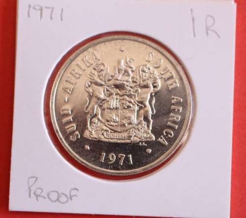 1971 Proof Silver One Rand -R1.00