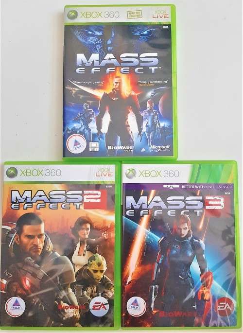 XBOX 360 MASS EFFECT SHOOTER  BUNDLE  3  GAMES   -    Good condition !!! - SAME DAY SHIPPING !!!