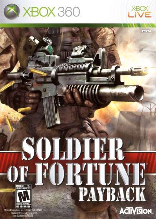 SOLDIER OF FORTUNE PAYBACK     (Xbox 360)  -   NTSC / NOT PAL  -  Good condition !!!!