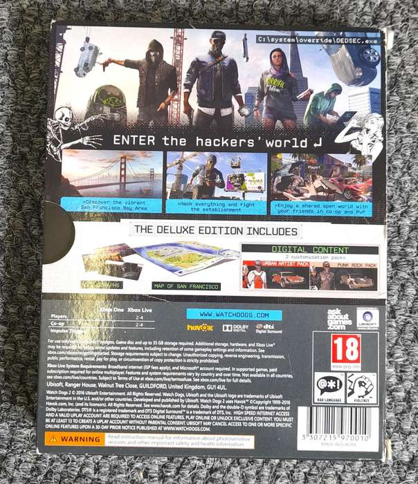 Watch Dogs 2 Deluxe Edition   Xbox One