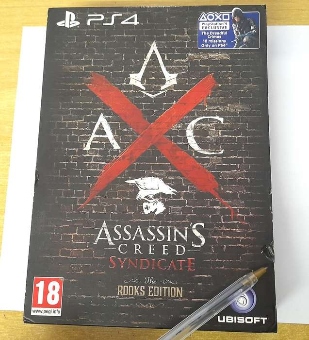 ASSASSINS CREED SYNDICATE THE ROOKS EDITION    (PS4)   -  Good condition !!! -  SAME DAY SHIPPING