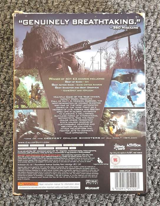 Call of Duty 4 Modern Warfare Limited Collectors Edition Xbox 360