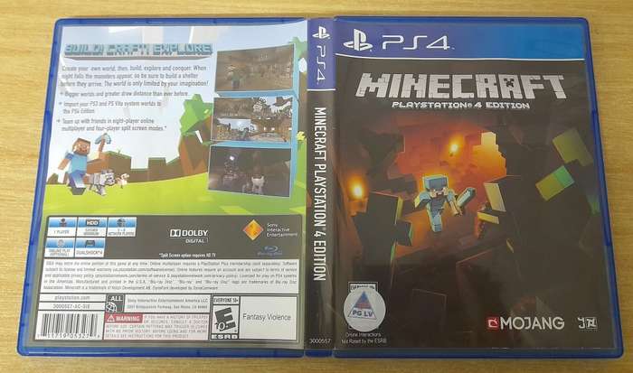 MINECRAFT PLAYSTATION 4 EDITION   (PS4)   -  Good condition !!!  - SAME DAY SHIPPING !!! - NTSC GAME