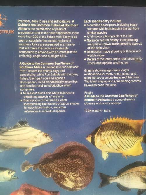 A GUIDE TO THE COMMON SEA FISHES OF SOUTHERN AFRICA, RUDY VAN DER ELST, R140.