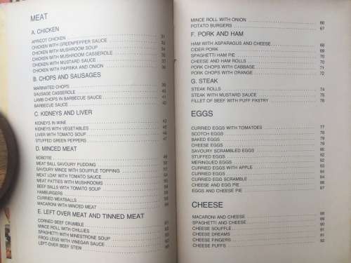 SOUTH AFRICAN QUICK AND EASY DISHES, ERINA BEZUIDENHOUT, R45.