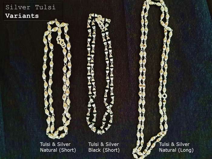 Spiritual Tulsi Mala Silver Capping