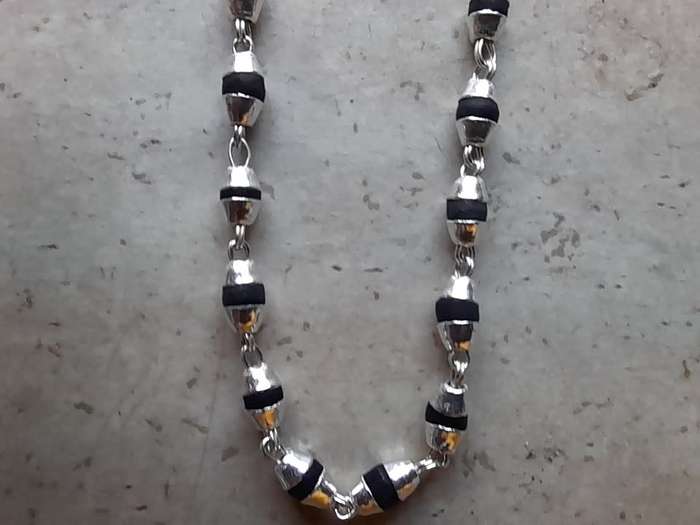 Spiritual Tulsi Mala Silver Capping