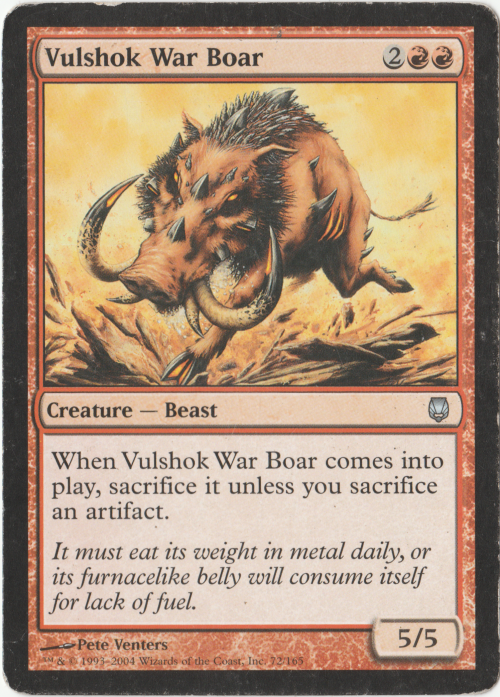 Magic the Gathering - Vulshok War Boar (Uncommon)