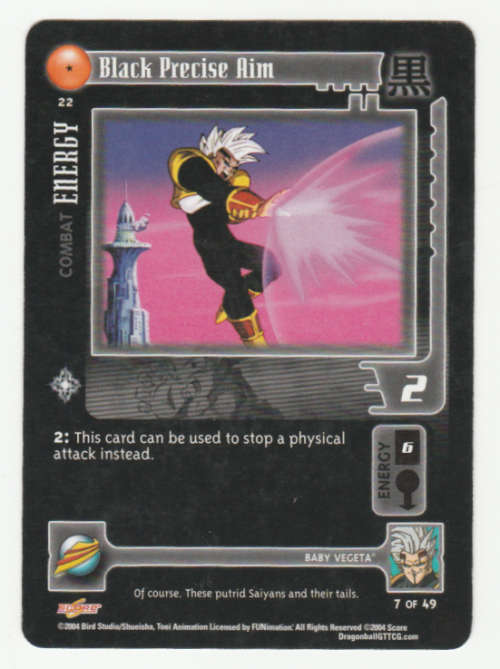 Dragon Ball GT - Baby Vegeta - Black Precise Aim/Combat Energy (7/49) Common / Baby Saga