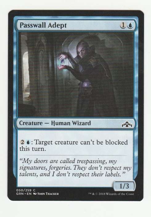 Magic the Gathering 2018 (NM) - Passwell Adept - Common - Guilds of Ravnica