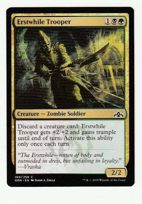 Magic the Gathering 2018 (NM) - Erstwhile Trooper - Common - Guilds of Ravnica