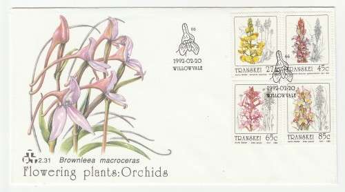 1992 Transkei Flowering Plants: Orhids FDC 2.31