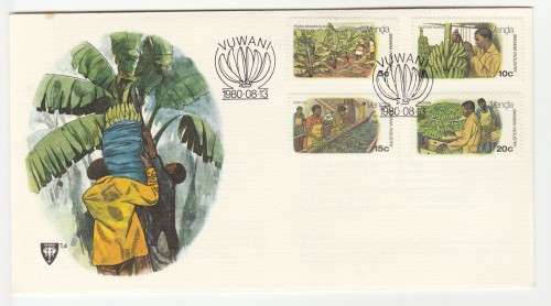 1980 Venda Banana Cultivation FDC 1.4 & Collectors Sheet 1.4a