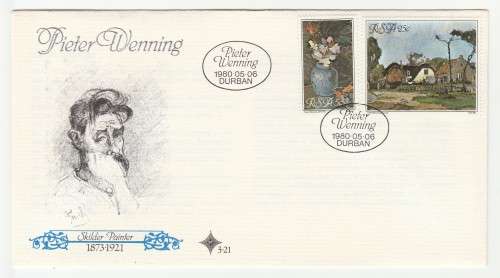 1980 RSA Pieter Wenning FDC 3.21 & S5 Tribute
