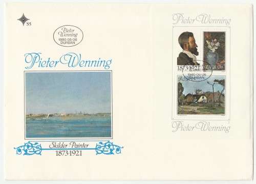 1980 RSA Pieter Wenning FDC 3.21 & S5 Tribute