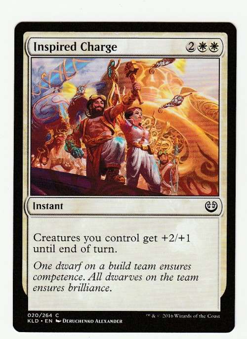 Magic the Gathering 2016 (NM) - Inspired Charge - Common - Kaladesh