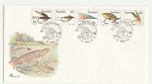 1984 Transkei Fishing Flies FDC 1.33 Complete Set of 5
