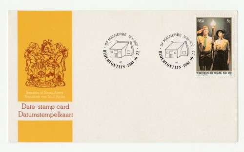 1981 RSA DF Malherbe Commemorative Cover & Date-stamp Card Set