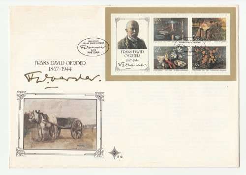 1985 RSA Frans David Oerder FDC 4.11 & S13 Set