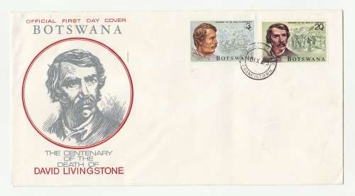 1973 Botswana The Centenary of the Death of David Livingstone FDC