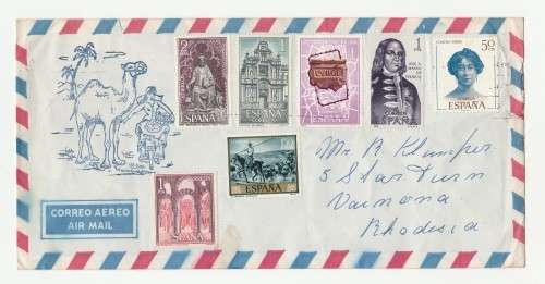 1971 Espana Air mail Cover Set
