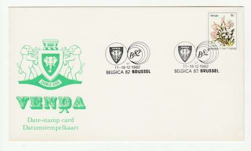 1982 Venda Belgica 82 Brussel Date-stamp Card