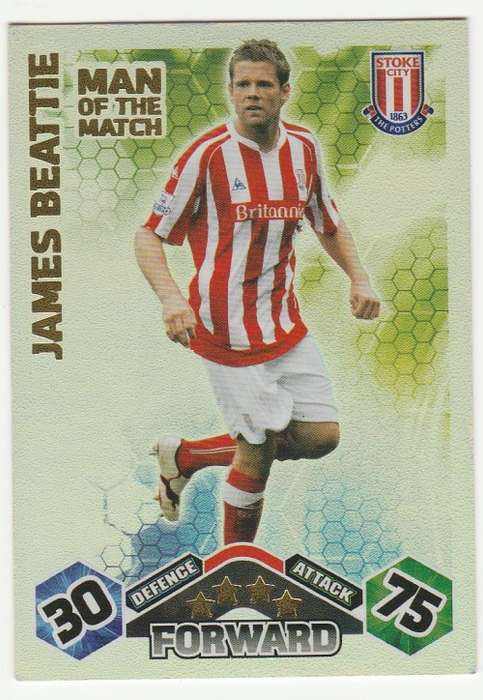 Topps Match Attax PL 2009/2010 - Man of the Match - James Beattie (Stoke City)
