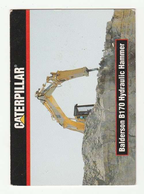 1993 TCM Caterpillar Earthmovers Series I Balderson B170 Hydraulic Hammer 56