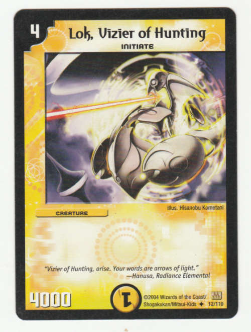 Duel Masters - Lok, Vizier of Hunting (Initiate) - Creature