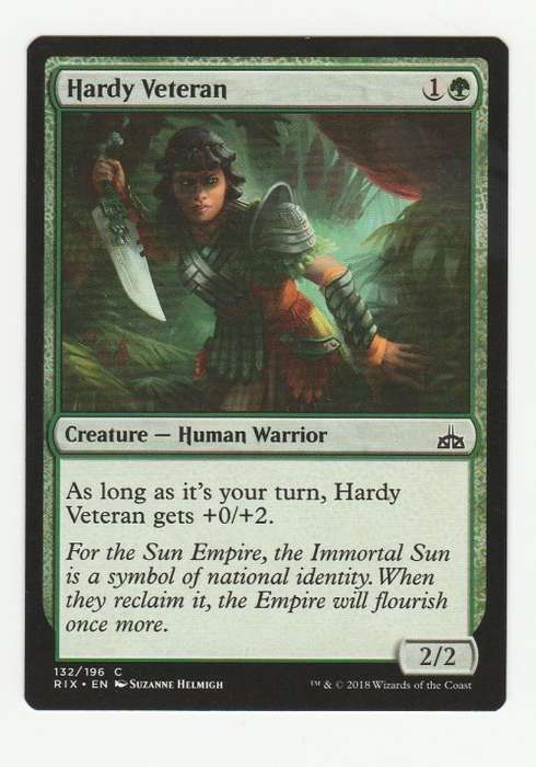 Magic the Gathering 2018 (NM) - Hardy Veteran - Common - Rivals of Ixalan