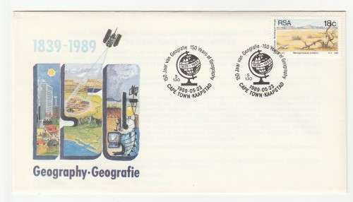1989 RSA 150th Anniversary of the formal introduction of Geography to South Africa