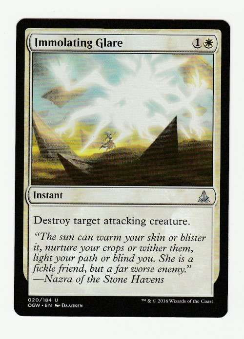 Magic the Gathering 2016 (NM) - Immolating Glare - Uncommon - Oath of the Gatewatch