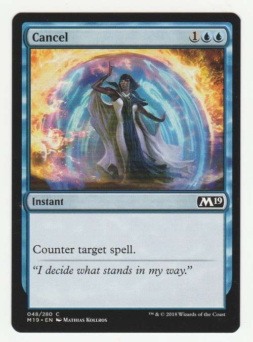 Magic the Gathering 2018 - Cancel - Common - Core Set 2019