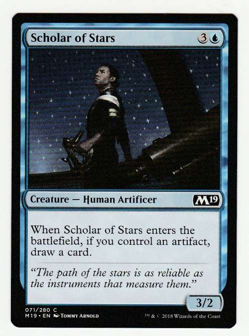 Magic the Gathering 2018 - Scholar of Stars - Common - Core Set 2019