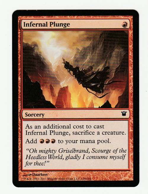 Magic the Gathering 1993-2011 - Infernal Plunge - Common - Innistrad