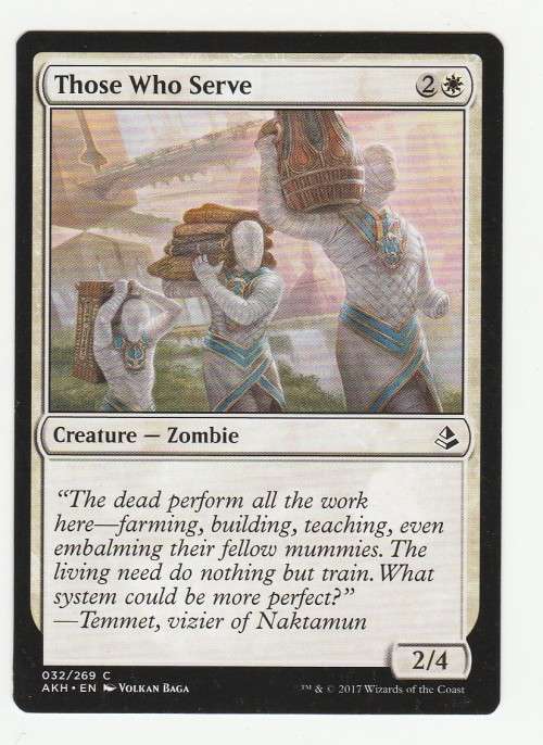Magic the Gathering 2017 - Those Who Serve - Common - Amonkhet