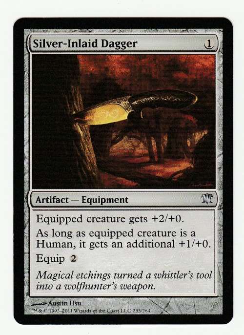 Magic the Gathering 1993-2011 - Silver-Inlaid Dagger - Uncommon - Innistrad