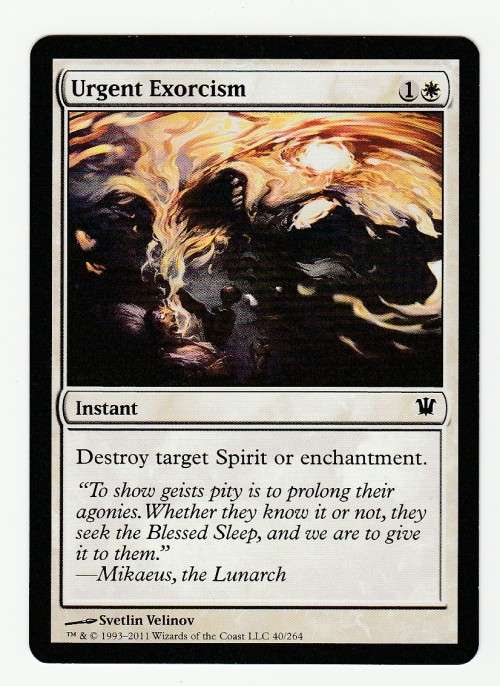 Magic the Gathering 1993-2011 - Urgent Exorcism - Common - Innistrad