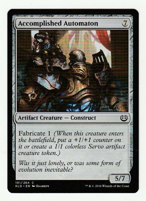 Magic the Gathering 2016 - Accomplished Automaton - Common - Kaladesh