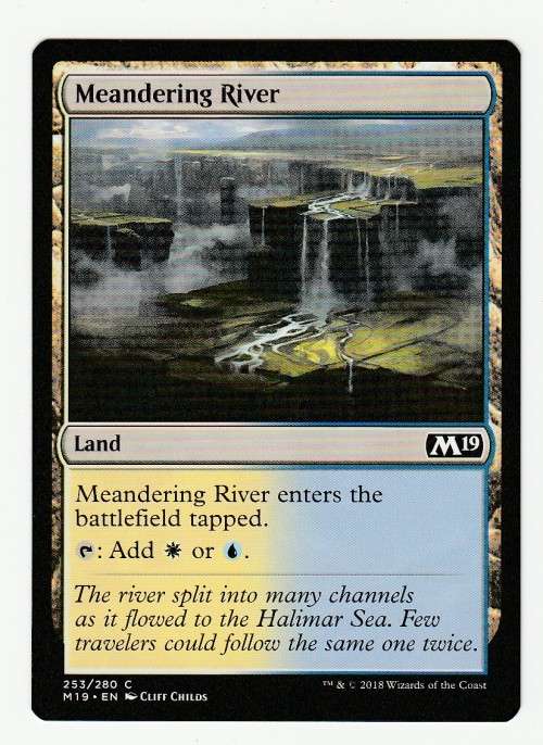 Magic the Gathering 2018 - Meandering River - Common - Core Set 2019