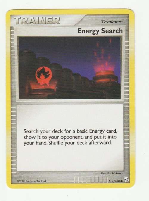 2007 Pokemon/Nintendo - Gen IV Diamond and Pearl - Trainer Energy Search 117/130 - Common
