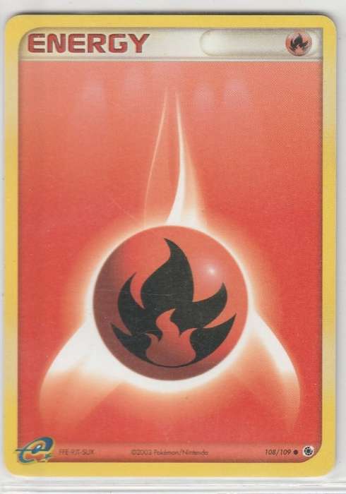 2003 Pokemon/Nintendo - Gen III EX Series Ex Ruby and Sapphire - Fire Energy 108/109