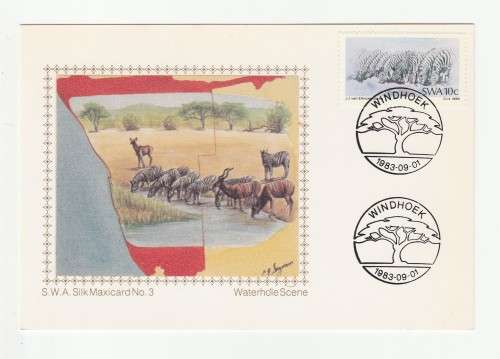 1983 South-West Africa Silk Maxicard No. 3 Painters Limited Edition Set of 4 (No.071)