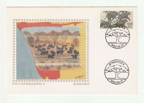 1983 South-West Africa Silk Maxicard No. 3 Painters Limited Edition Set of 4 (No.071)