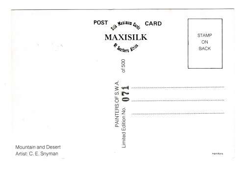 1983 South-West Africa Silk Maxicard No. 3 Painters Limited Edition Set of 4 (No.071)