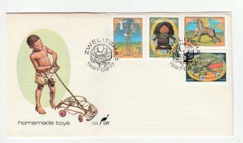 1987 Ciskei Homemade Toys FDC 1.23