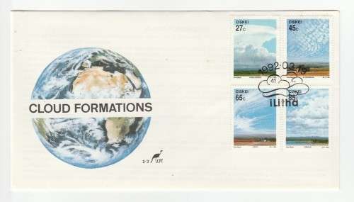 1992 Ciskei Cloud Formations FDC 2.3