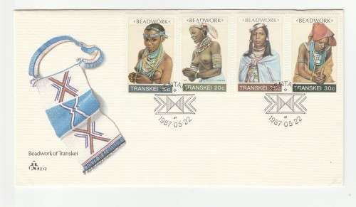 1987 Transkei Beadwork FDC 2.12